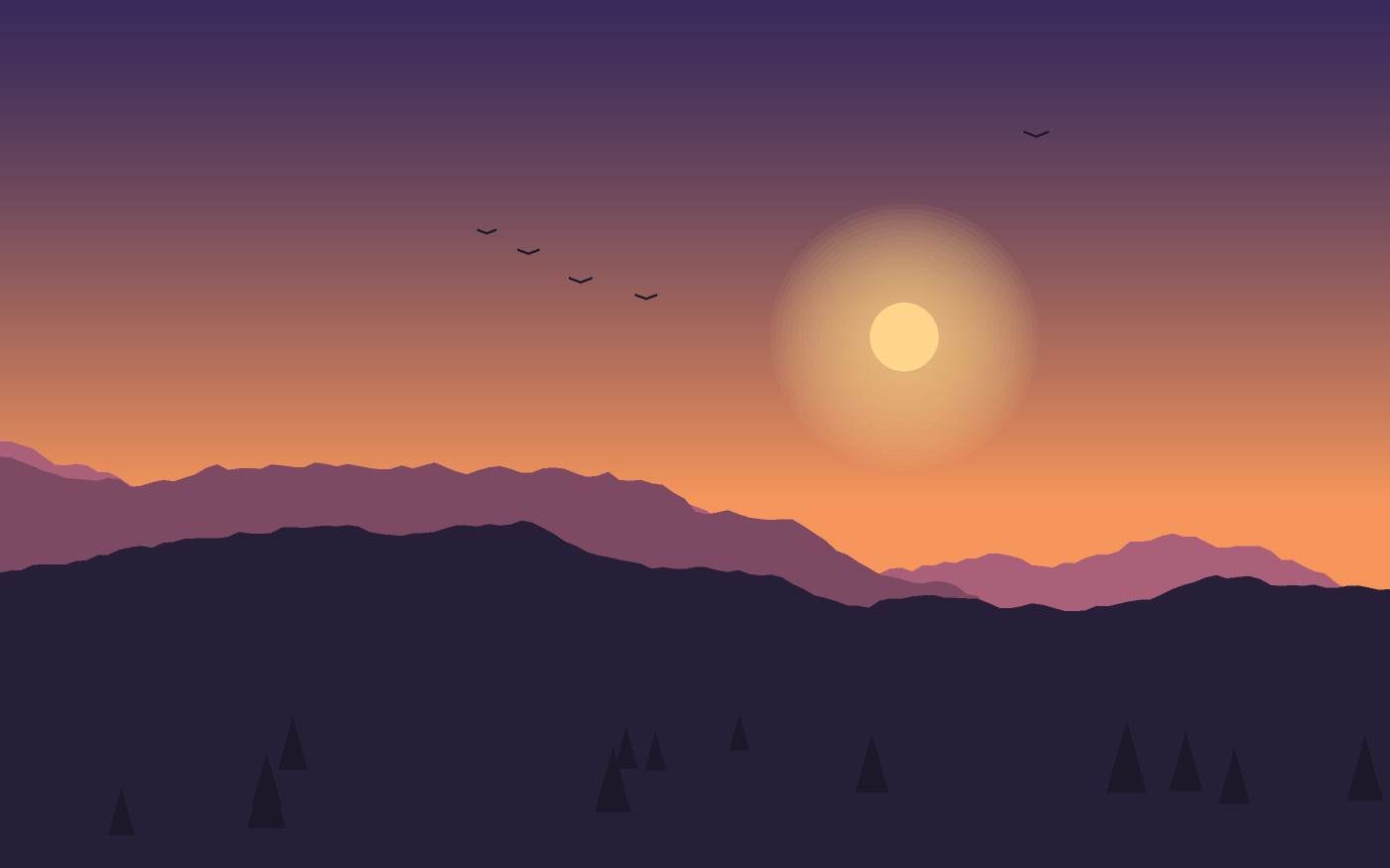 Landschaftsillustration