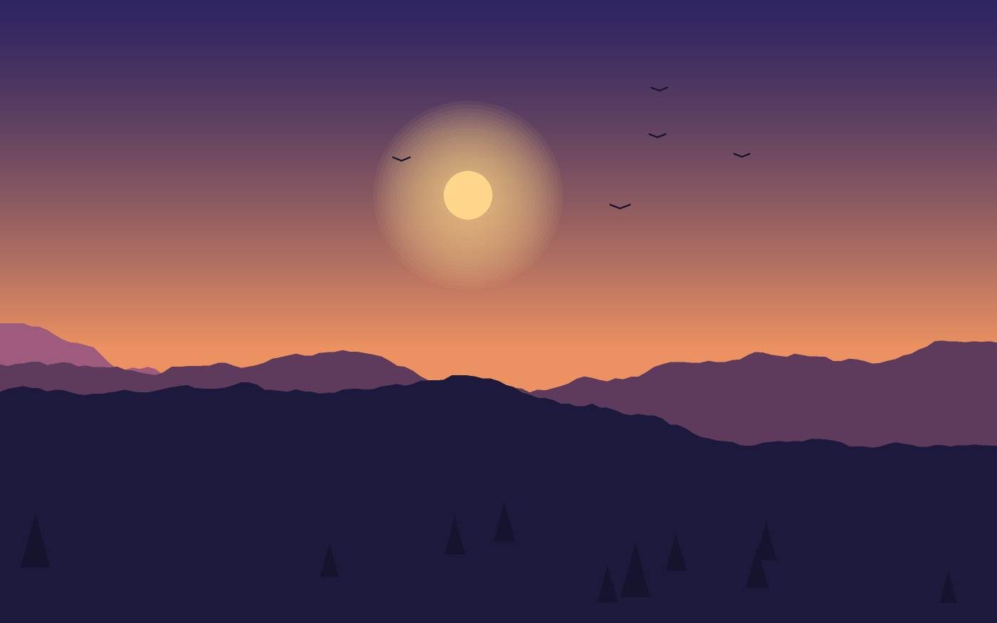 Landschaftsillustration