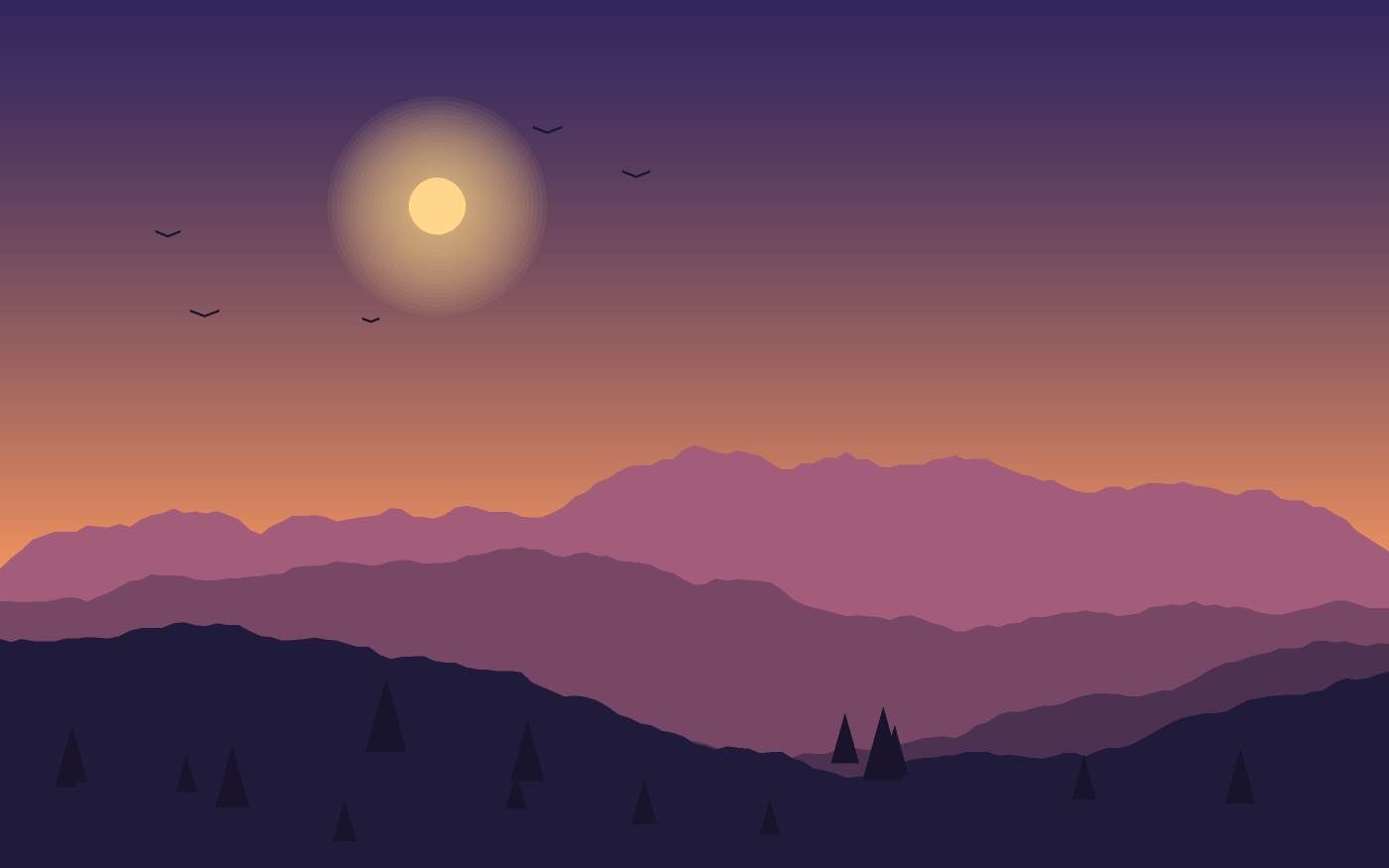 Landschaftsillustration
