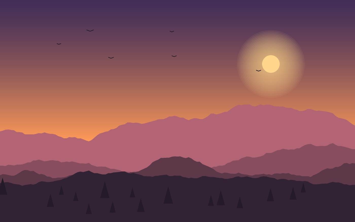Ilustración de un paisaje