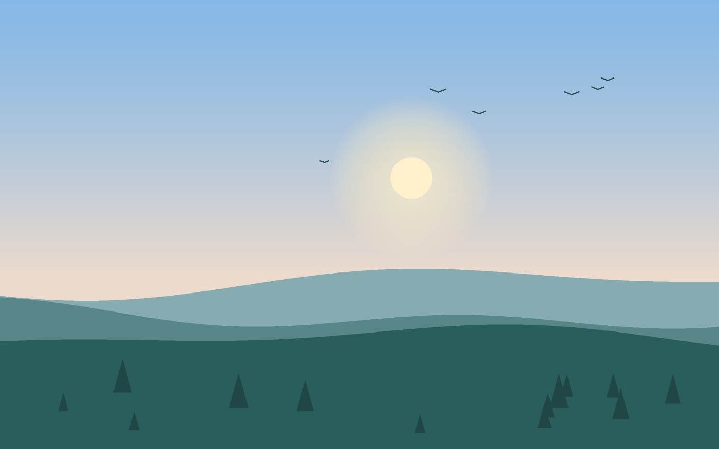 Ilustración de un paisaje