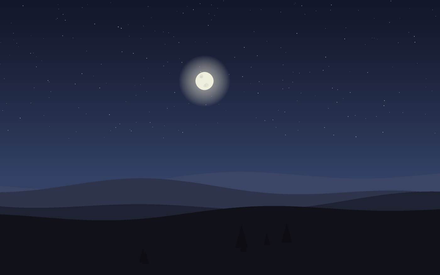 Ilustração de uma paisagem